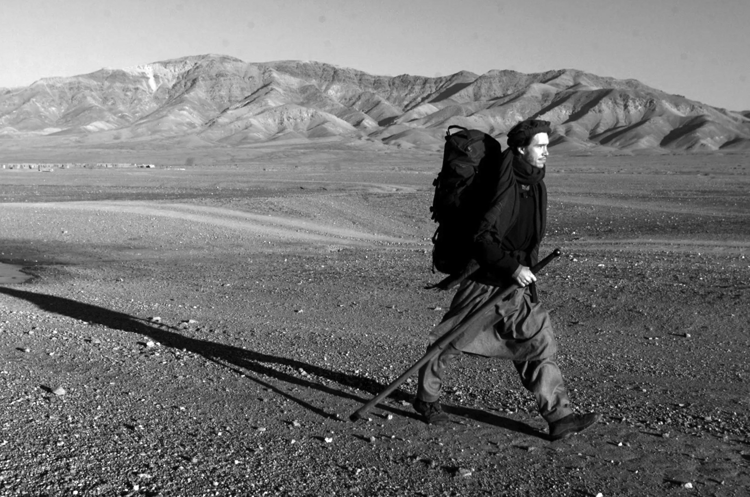 Rory Stewart walking across central Afghanistan in 2002 — The journey documented in his memoir, “The Places In Between.”