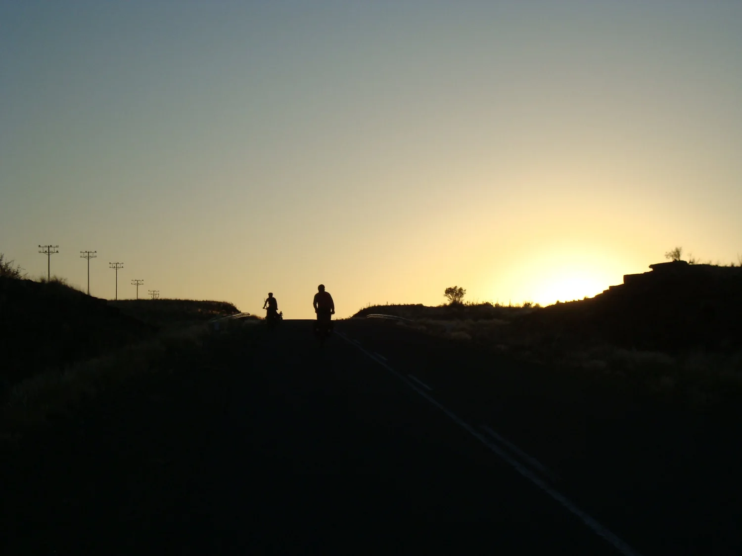 sunset ride in namibia