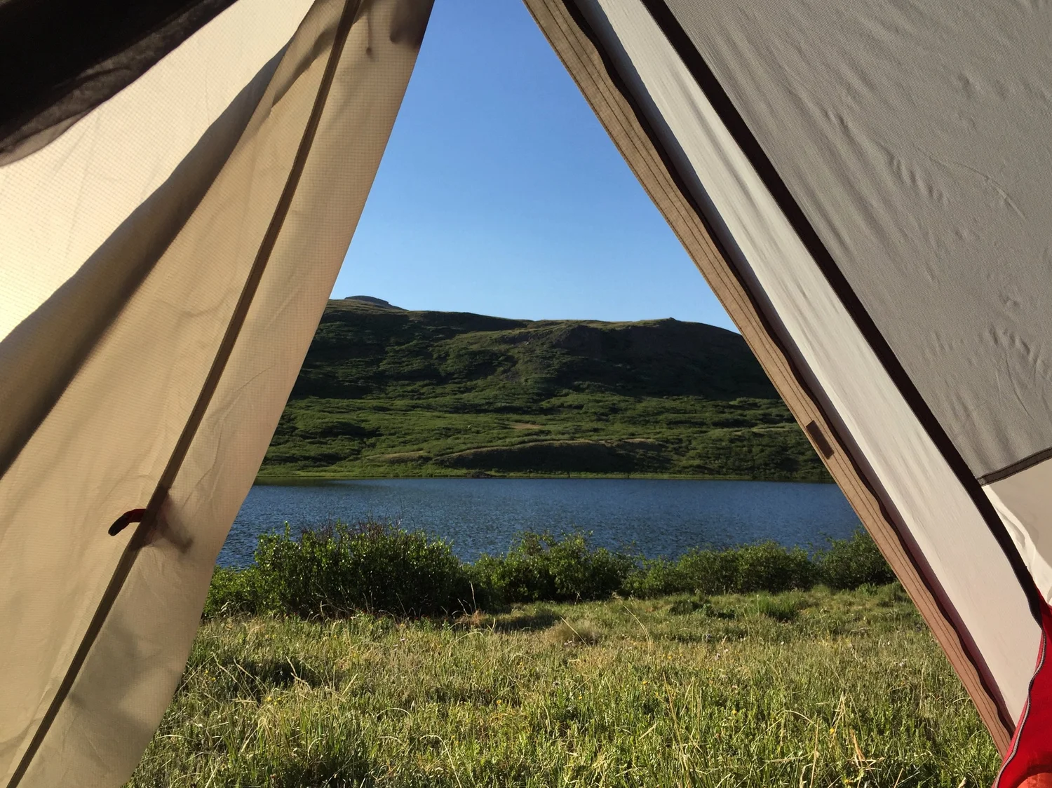 morning lake in colorado