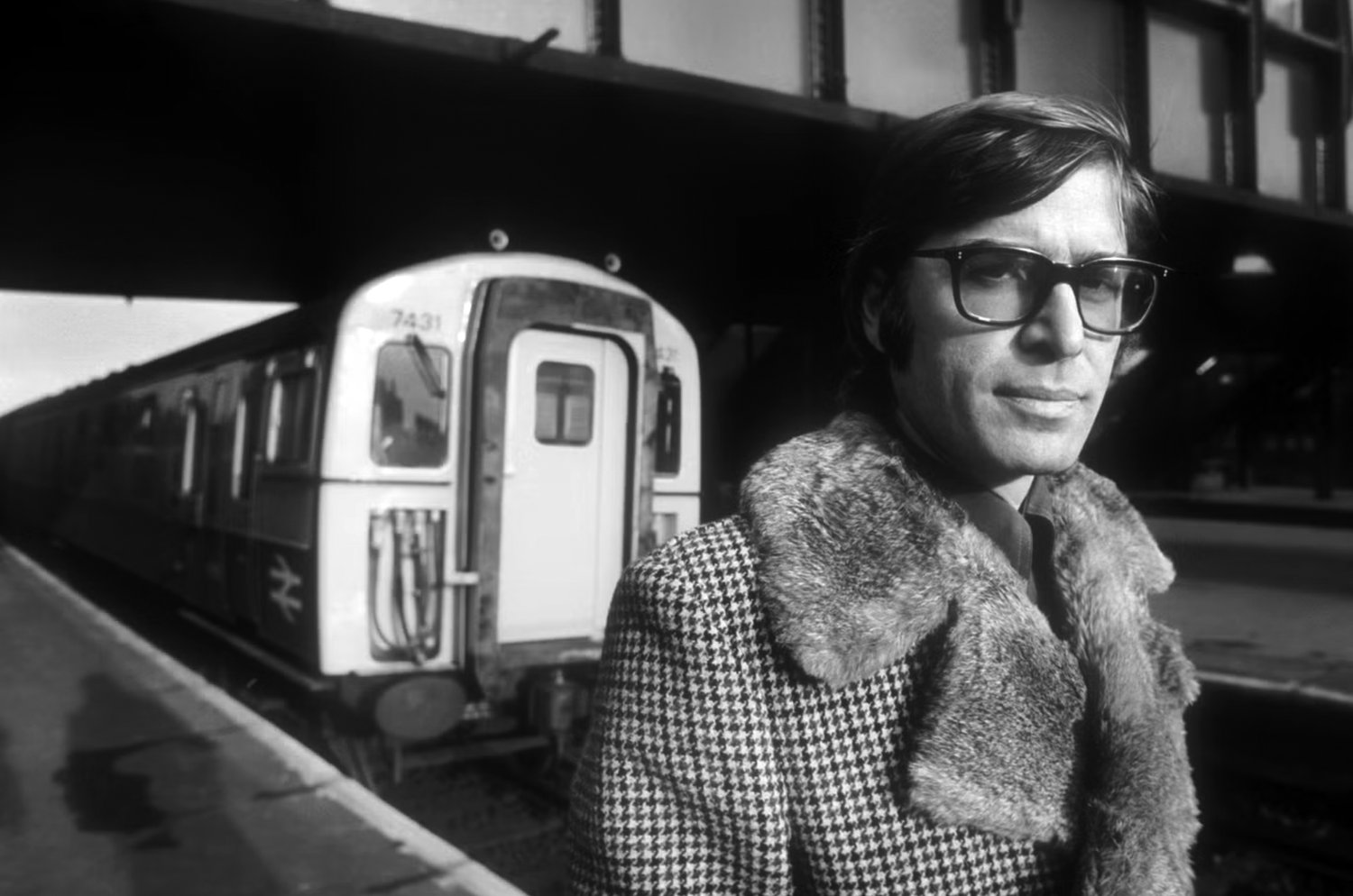 Paul Theroux at London's Clapham Junction in 1978. Photo by The Irish Times